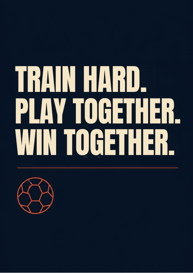 Poster bundle preview – Train Hard. Play Together. Win Together.