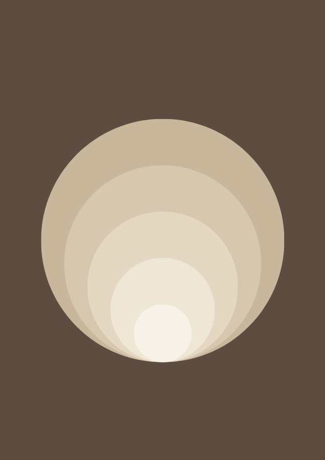 Sand bundle: Sand Rings abstract poster in warm neutral tones